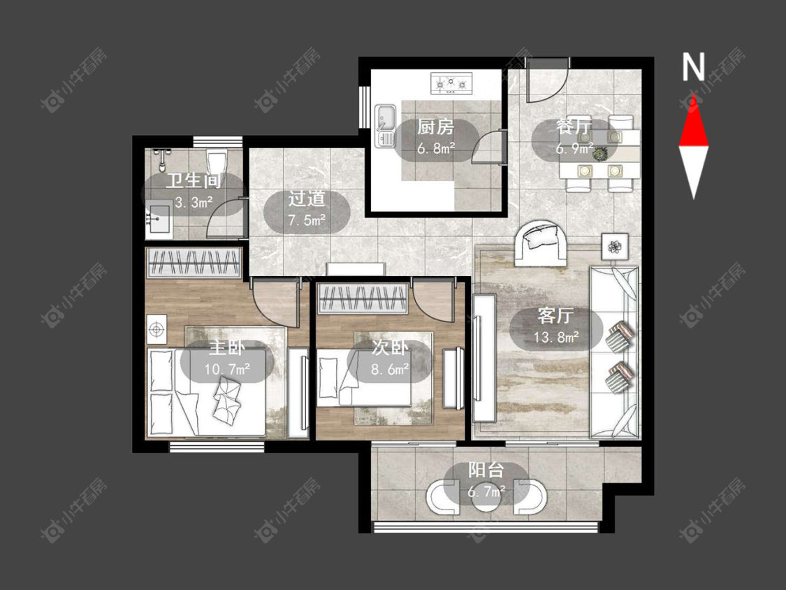 常州观湖名轩在售二手房源户型图_小牛看房