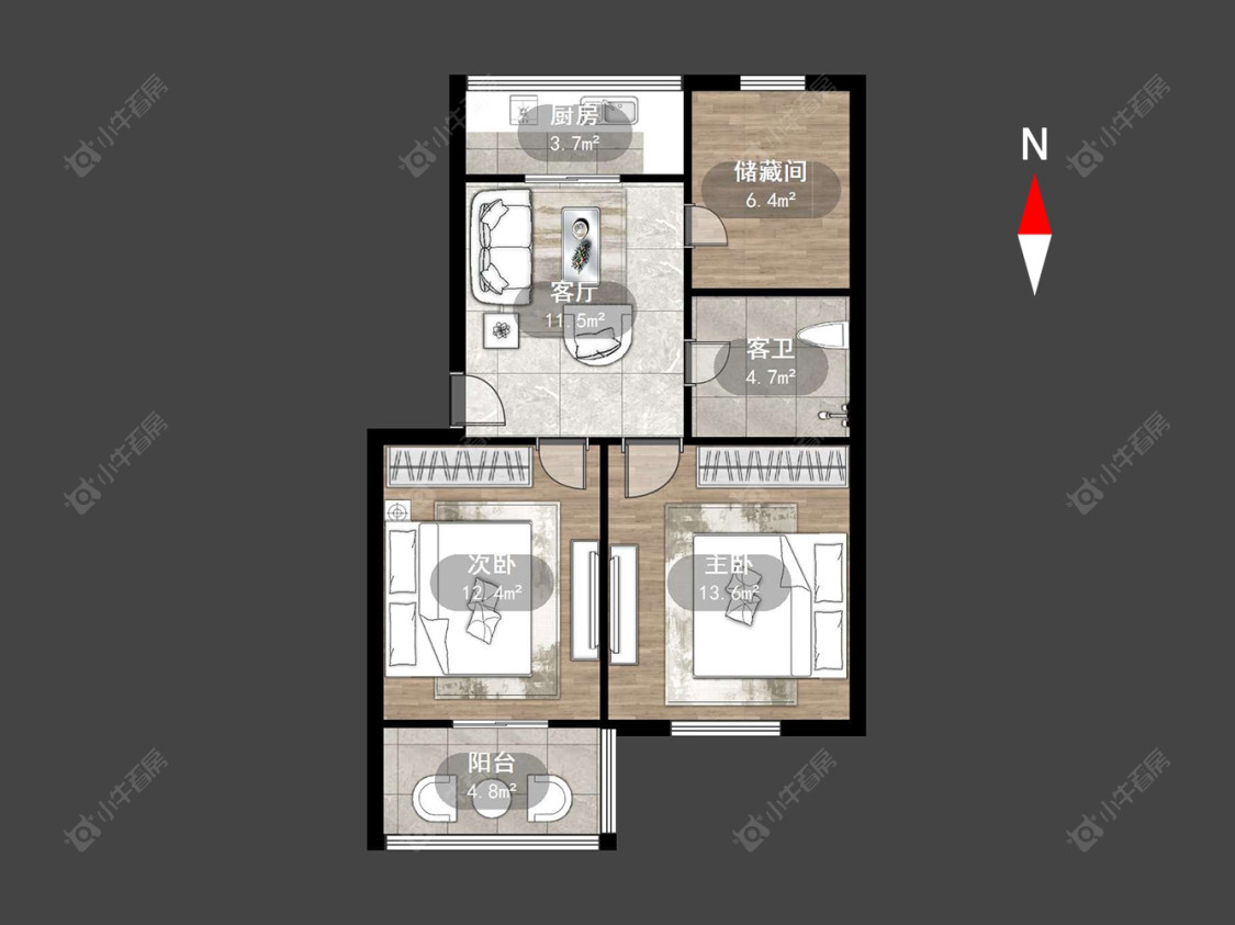红梅东村房源户型图 常州红梅东村在售二手房源户型图_小牛看房