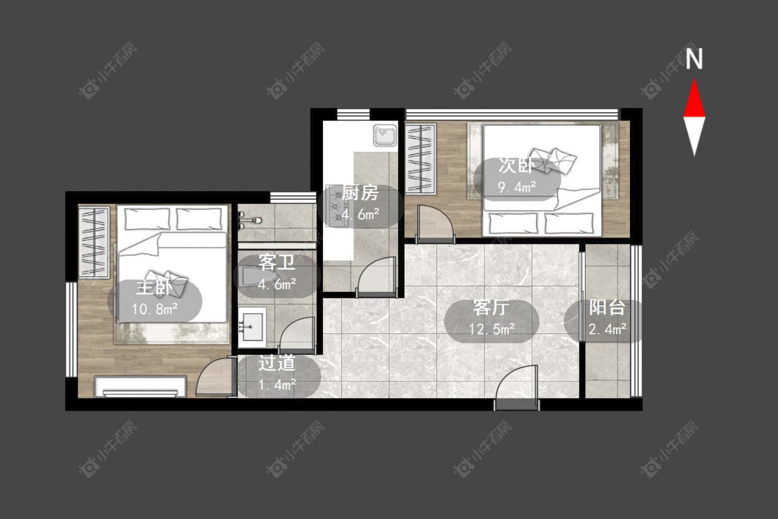 常州香江壹品在售二手房源户型图_小牛看房