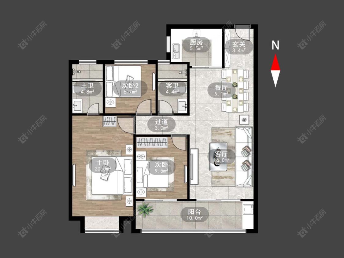 常州绿都万和城九区在售二手房源户型图_小牛看房