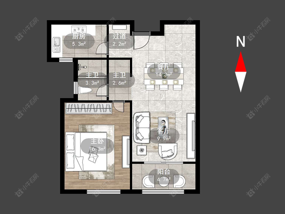 常州金东方花园在售二手房源户型图_小牛看房