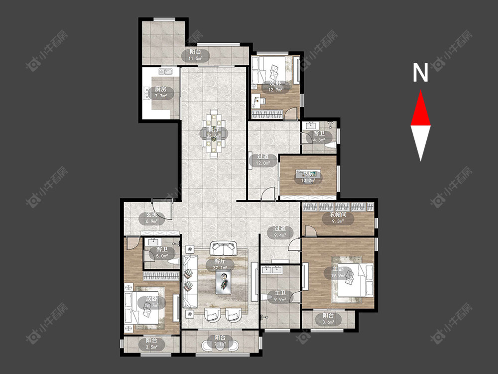 紫金城南区房源户型图 常州紫金城南区在售二手房源户型图_小牛看房