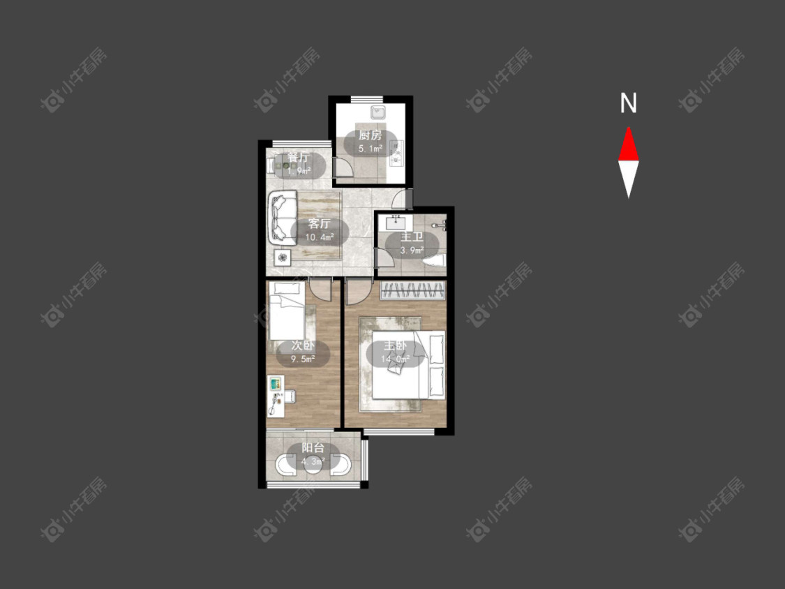 常州燕兴新村西区在售二手房房源户型图_小牛看房