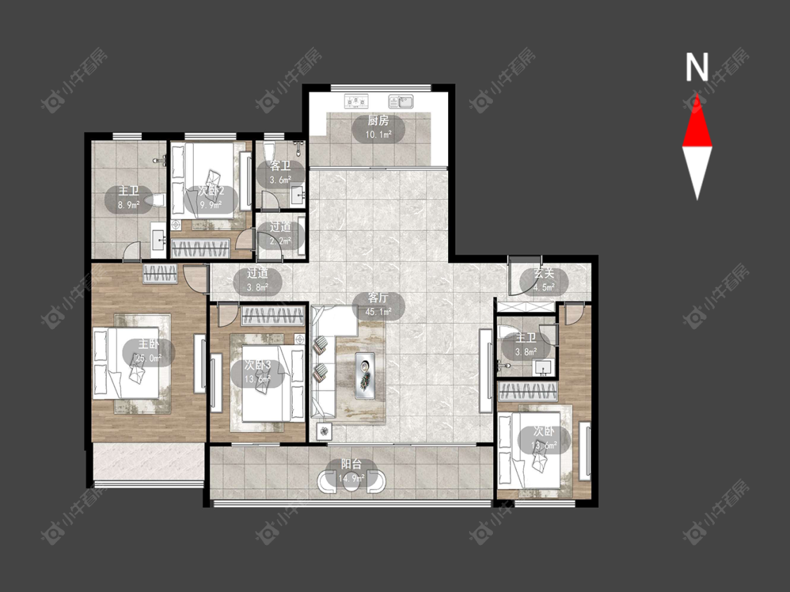 风华瓴著房源户型图 常州风华瓴著在售二手房源户型图_小牛看房