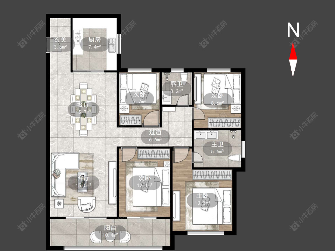常州璞樾门第在售二手房源户型图_小牛看房