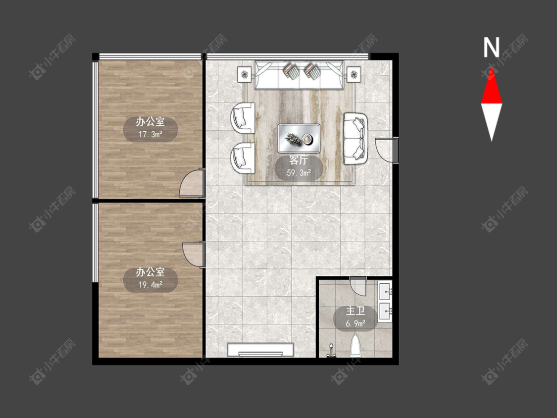 常州中建招商龙宸壹号在售二手房源户型图_小牛看房
