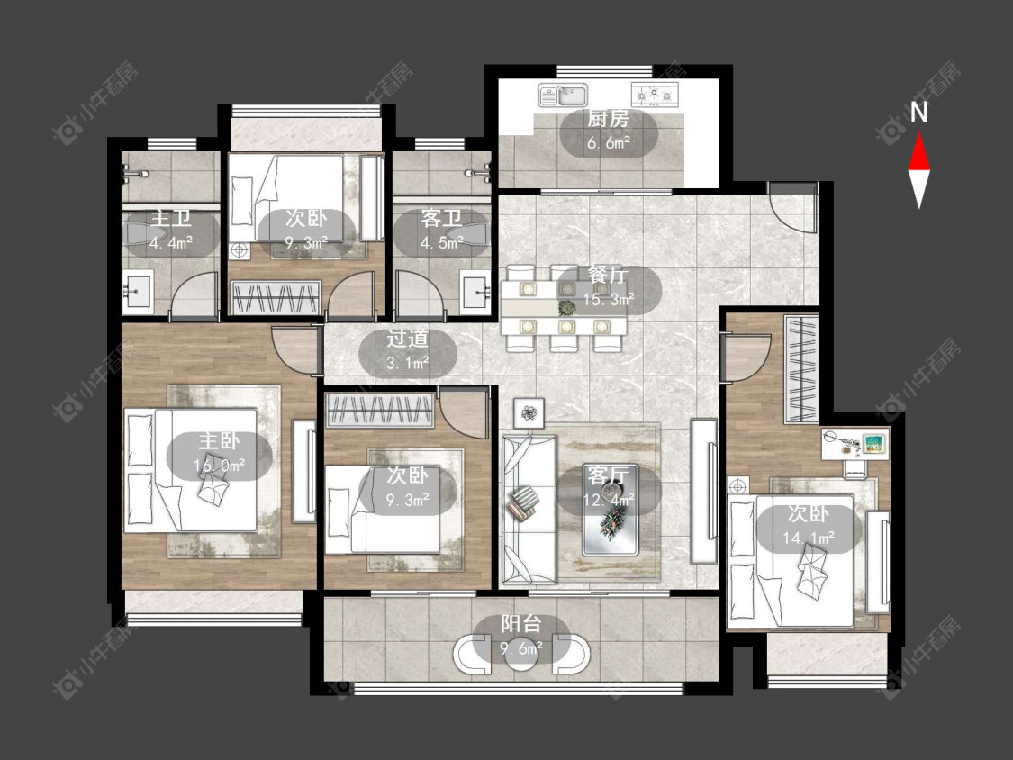 常州新城熙隽在售二手房源户型图_小牛看房