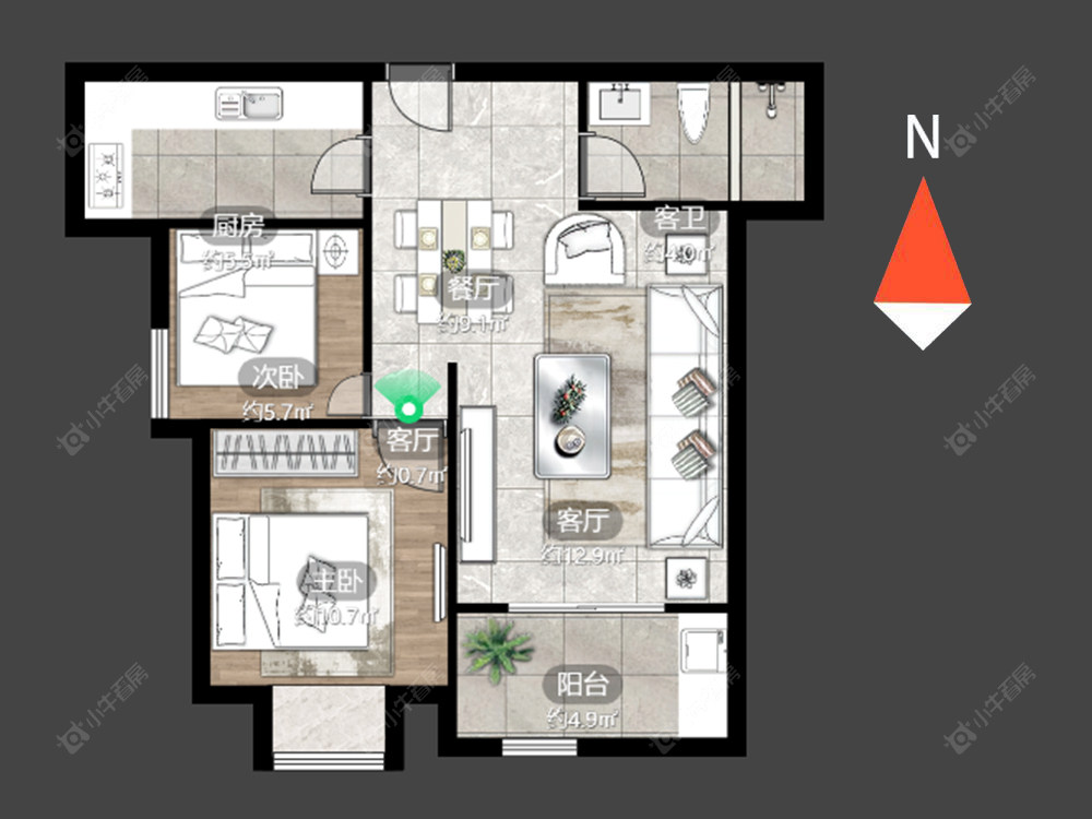 常州天隽峰在售二手房源户型图_小牛看房