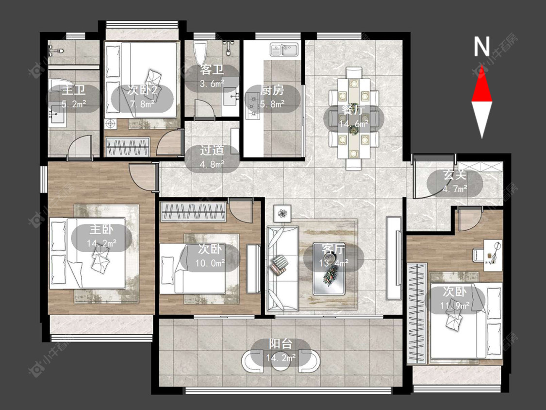 常州万科潮起东方在售二手房源户型图_小牛看房