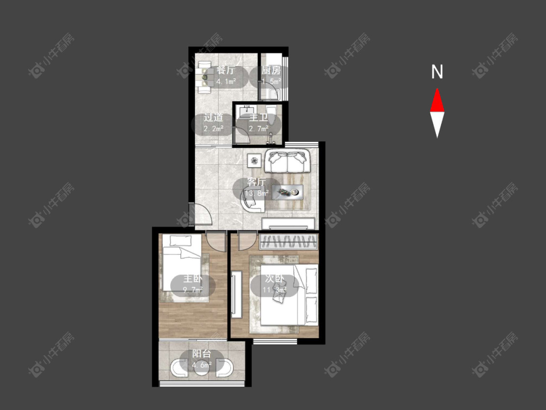 常州兰翔新村在售二手房源户型图_小牛看房