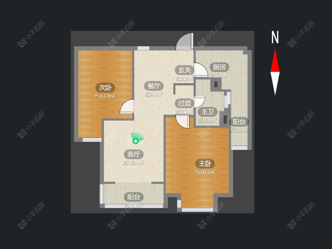 凯纳华侨城房源户型图 常州凯纳华侨城在售二手房源户型图_小牛看房