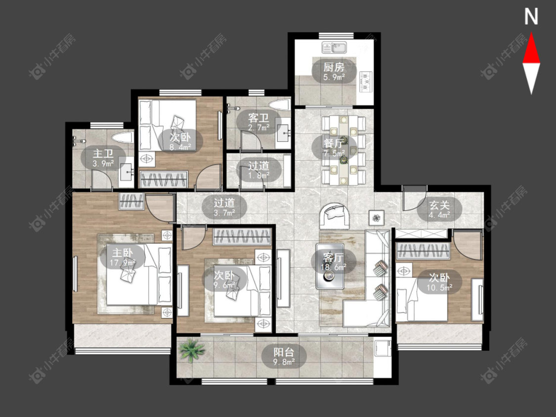 保利和光晨樾房源户型图 常州保利和光晨樾在售二手房源户型图_小牛看房