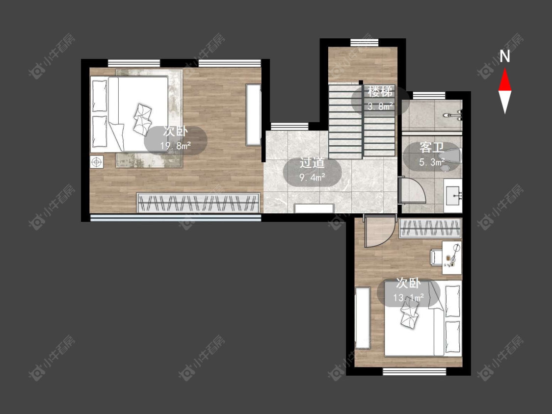 常州太湖院子在售二手房源户型图_小牛看房