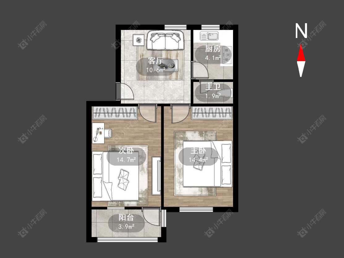 常州朝阳二村在售二手房源户型图_小牛看房