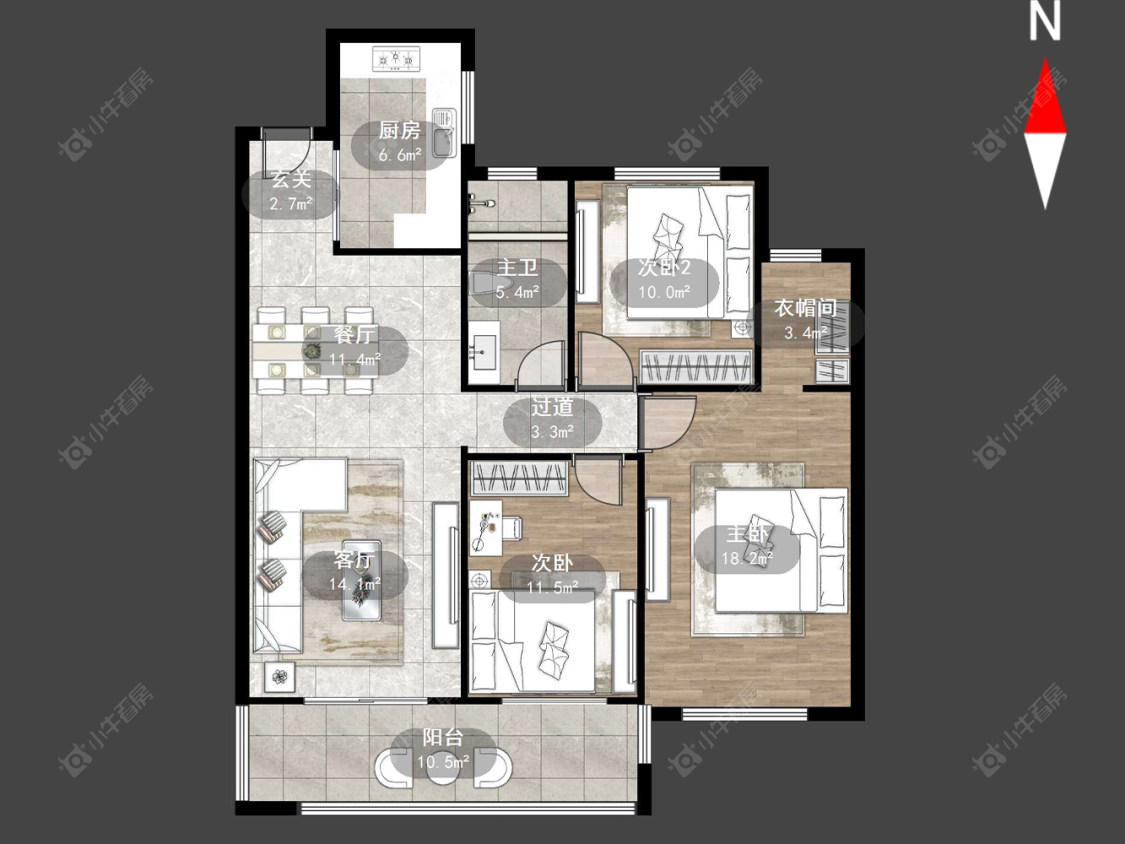 金正花园房源户型图 常州金正花园在售二手房源户型图_小牛看房