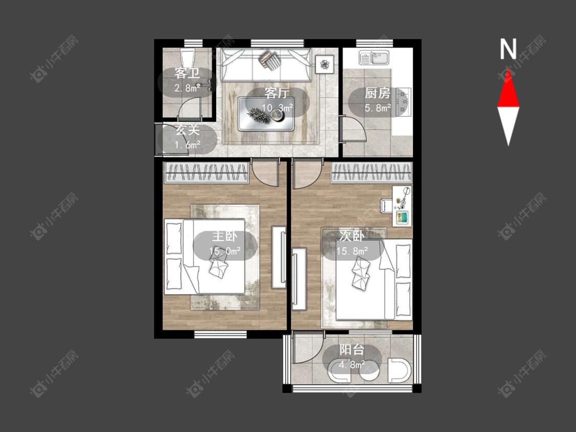 常州花园新村（钟楼）在售二手房源户型图_小牛看房