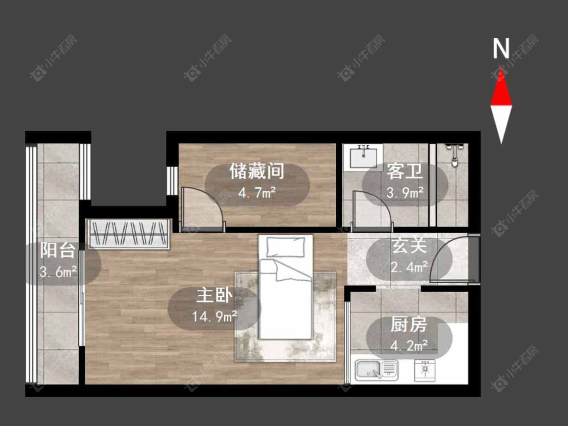 莱蒙城领尚房源户型图 常州莱蒙城领尚在售二手房源户型图_小牛看房