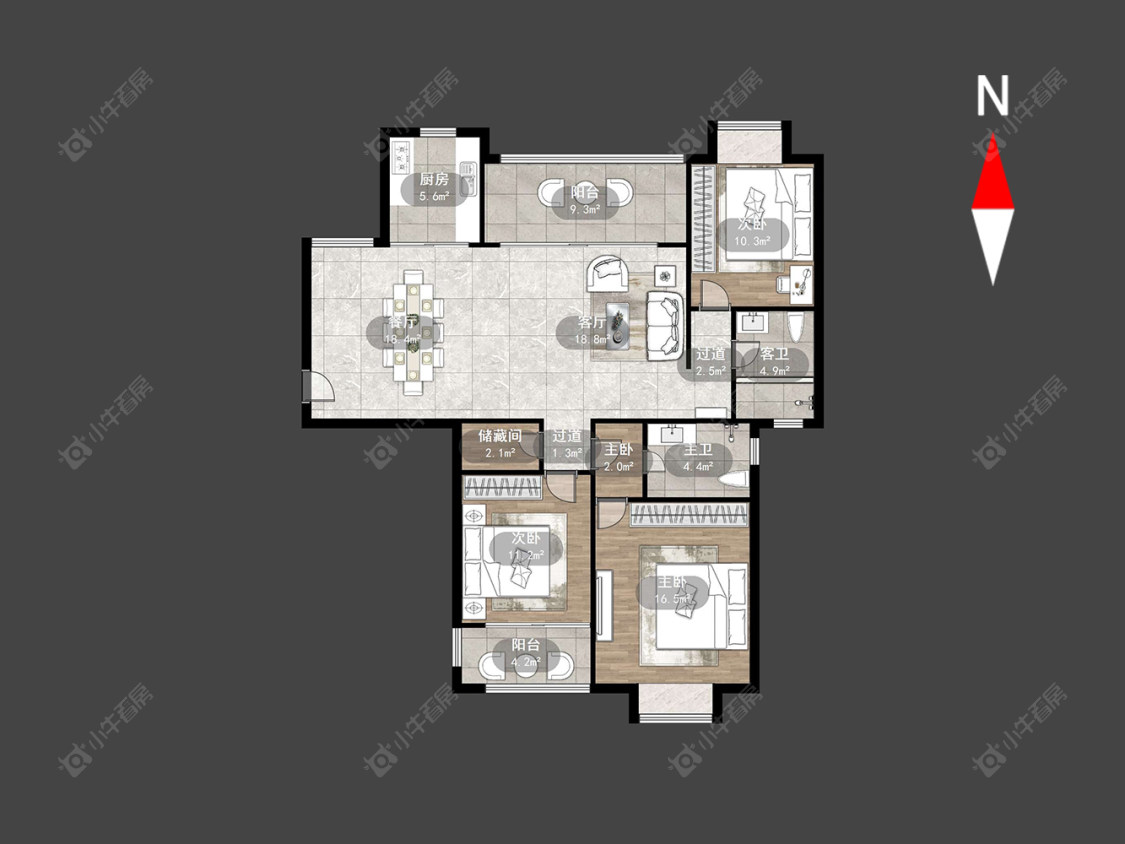 常州翠园世家在售二手房源户型图_小牛看房