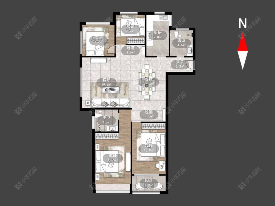 常州学苑尚街在售二手房源户型图_小牛看房