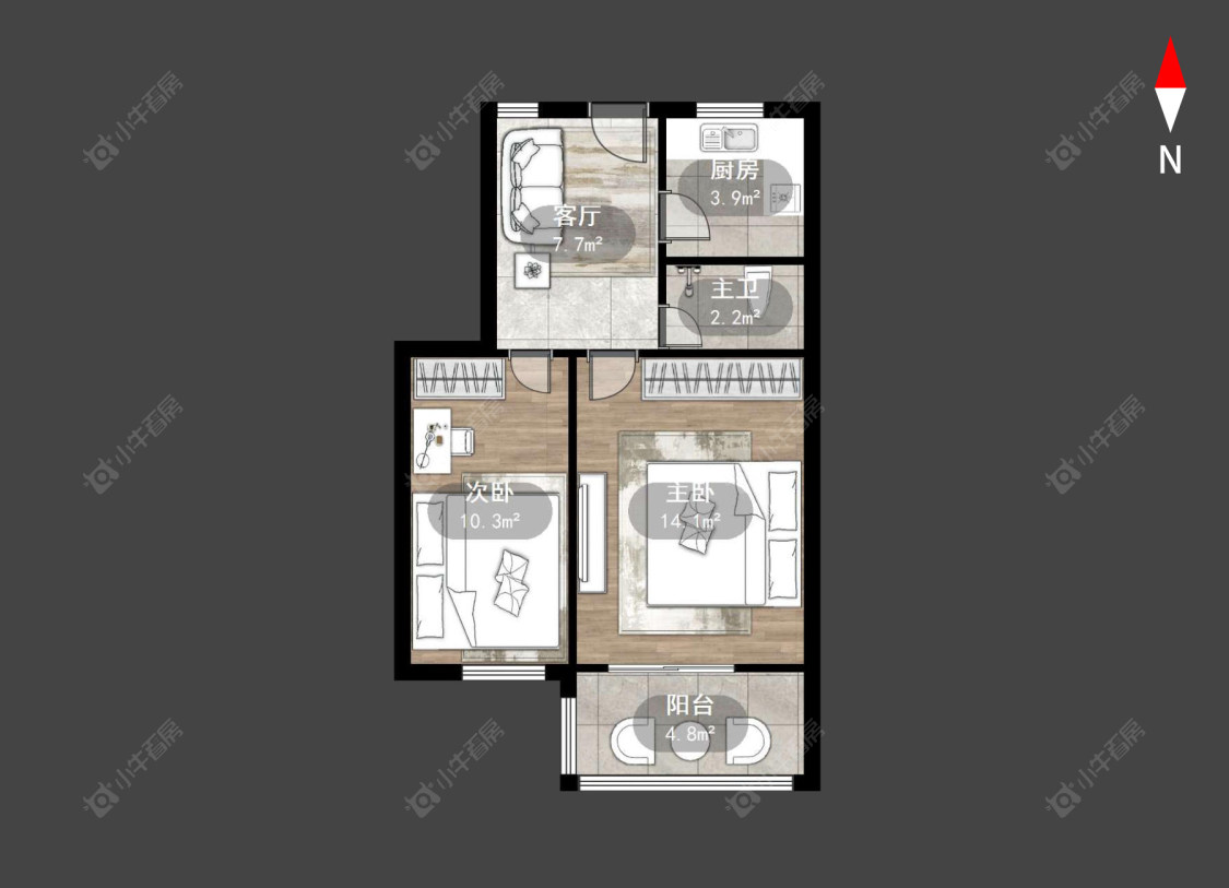 五角场西村房源户型图 常州五角场西村在售二手房源户型图_小牛看房