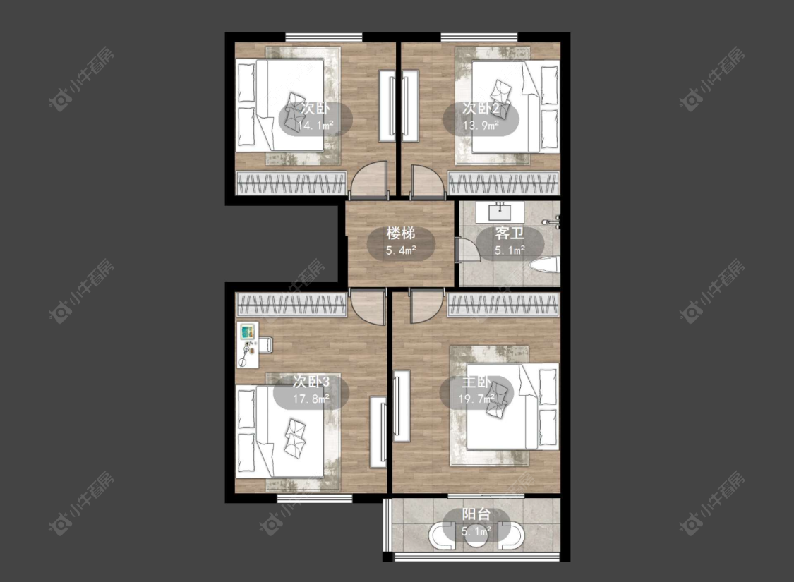 常州临江花苑在售二手房源户型图_小牛看房