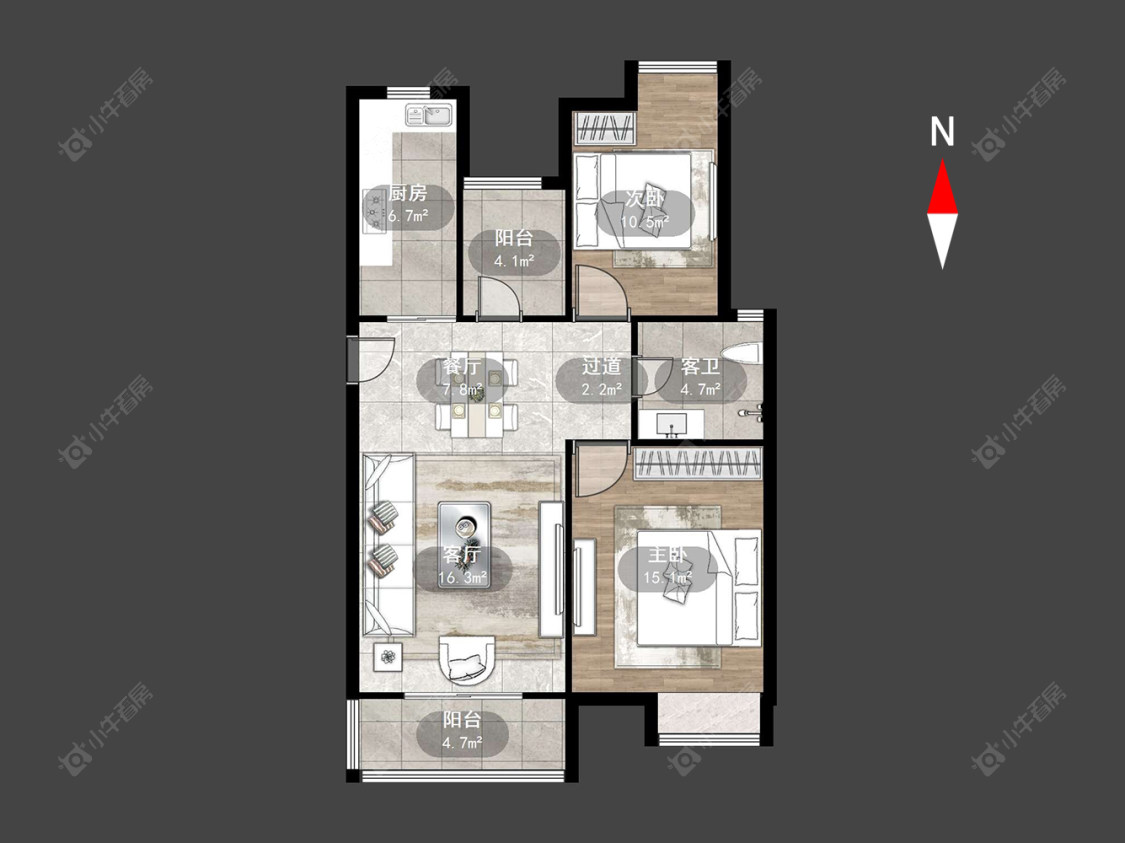 常州润泽东方尚院在售二手房源户型图_小牛看房