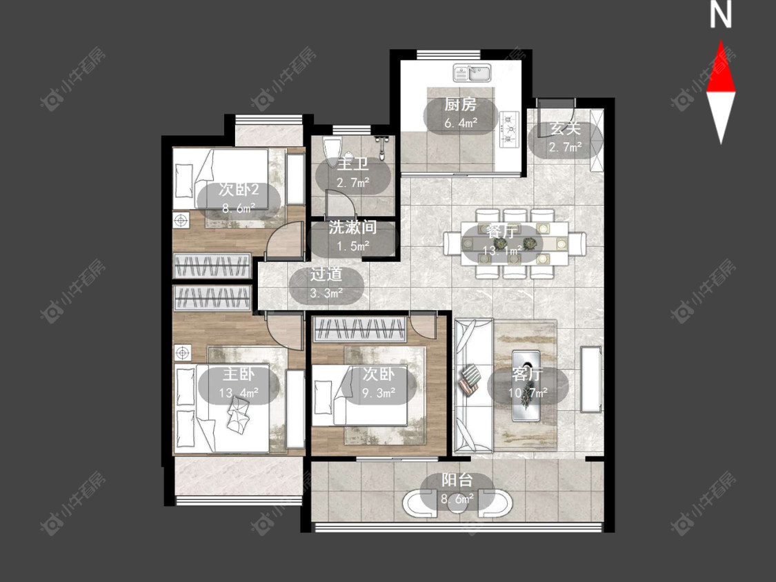 常州万科潮起东方在售二手房源户型图_小牛看房