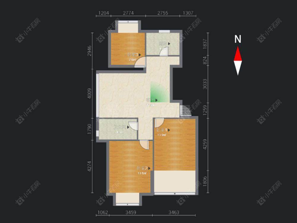 常州陈渡新苑在售二手房源户型图_小牛看房