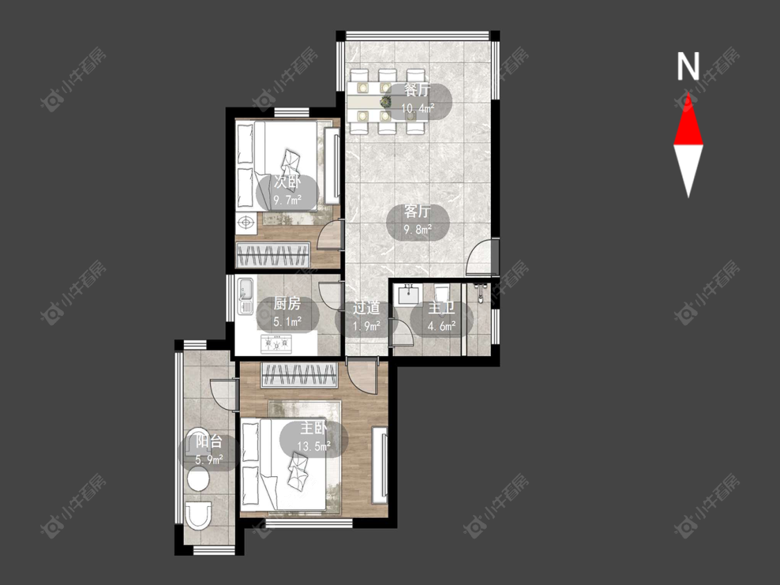 前桥新村房源户型图 常州前桥新村在售二手房源户型图_小牛看房