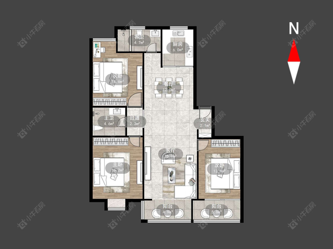 常州永宁花园在售二手房源户型图_小牛看房