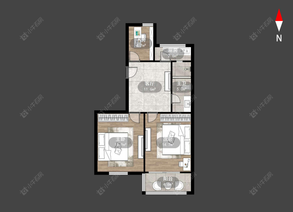 工人新村南房源户型图 常州工人新村南在售二手房源户型图_小牛看房