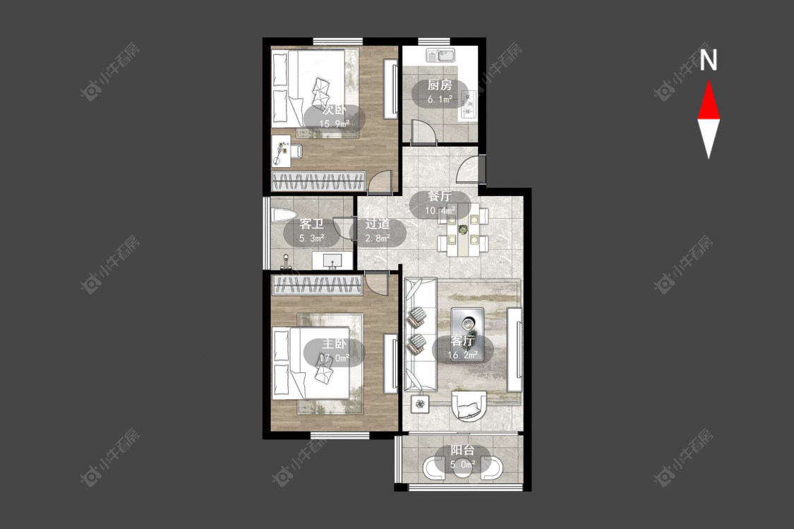 四季新城南苑房源户型图 常州四季新城南苑在售二手房源户型图_小牛看房