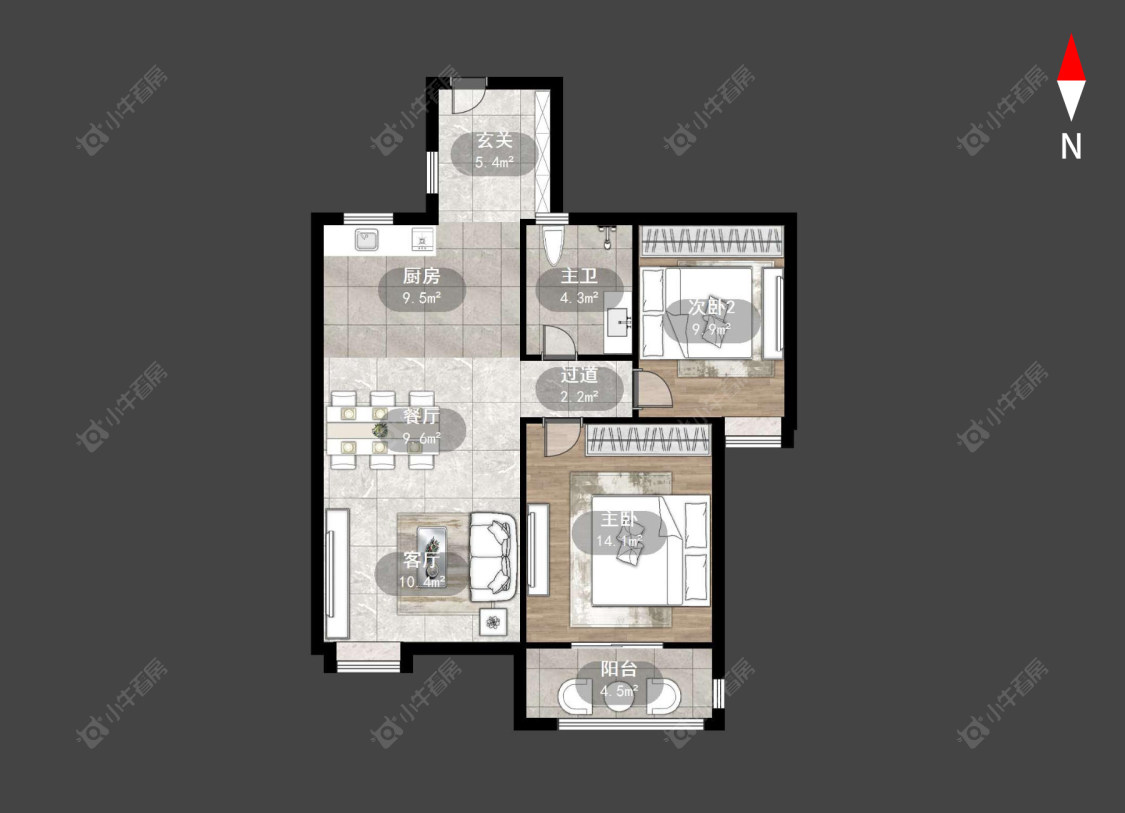 常州丰臣南郡在售二手房源户型图_小牛看房