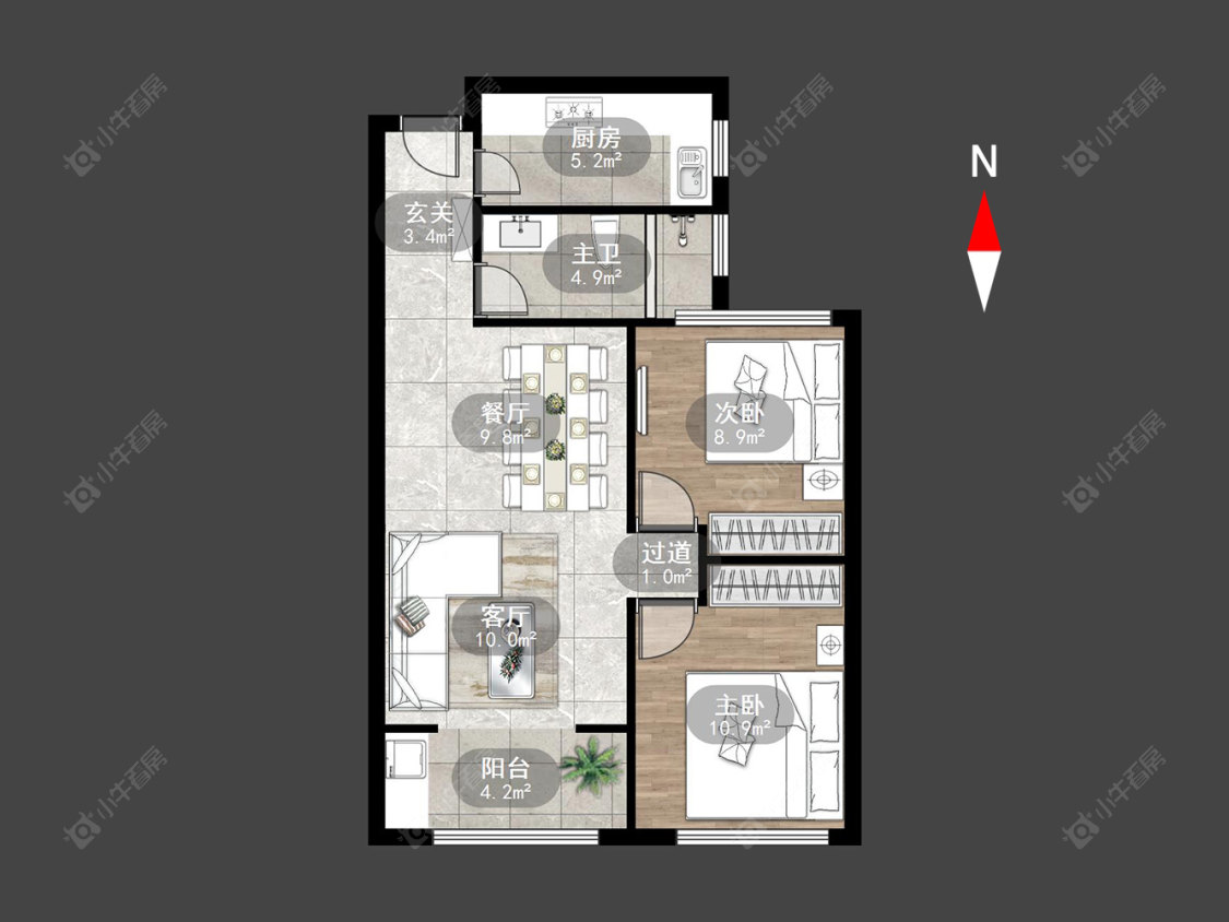 常州绿地世纪城三期在售二手房源户型图_小牛看房