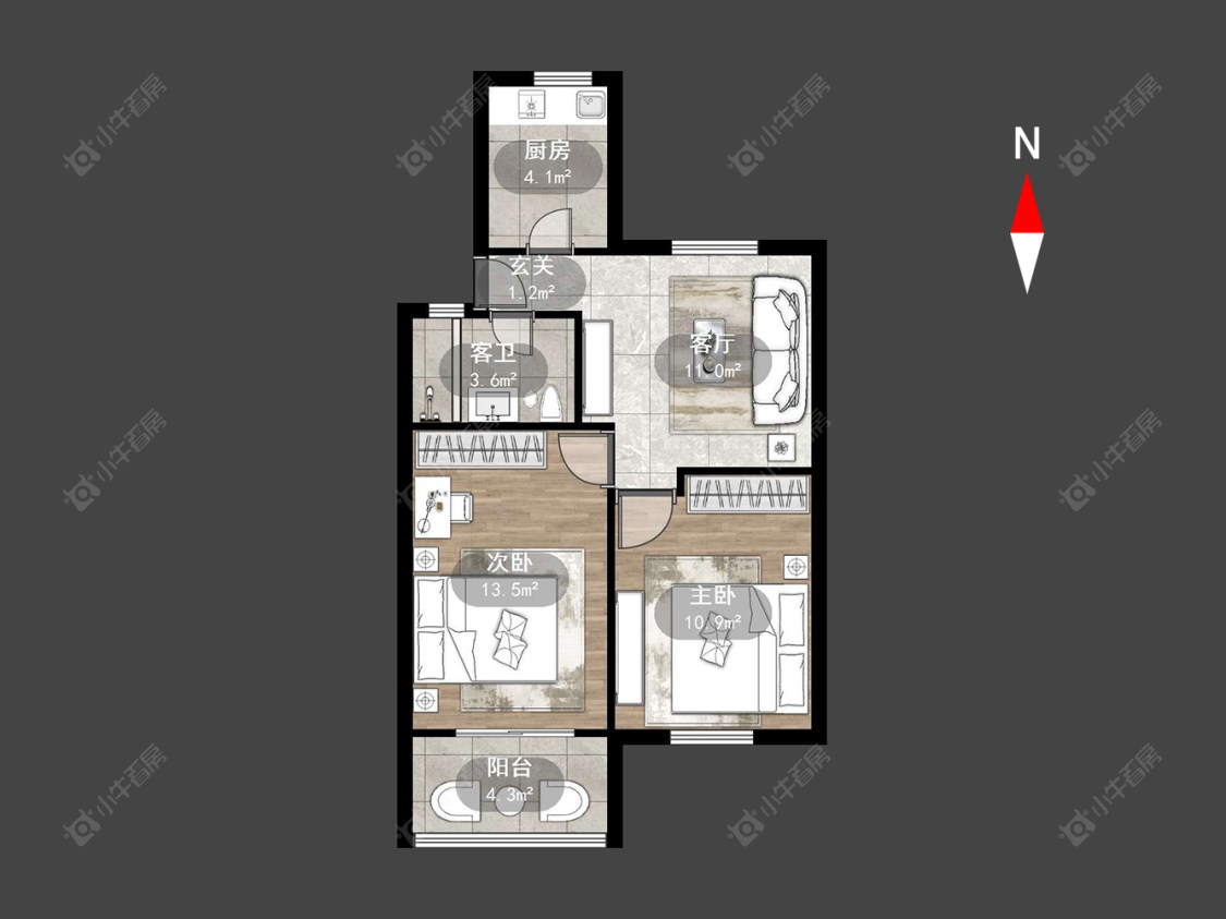 常州翠竹新村南区在售二手房房源户型图_小牛看房