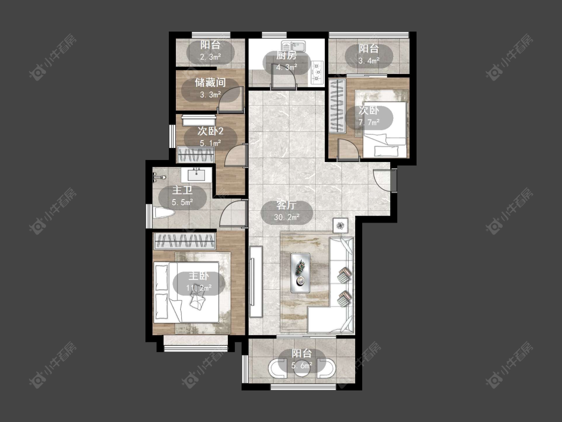 丹阳爱家尚城在售二手房源户型图_小牛看房