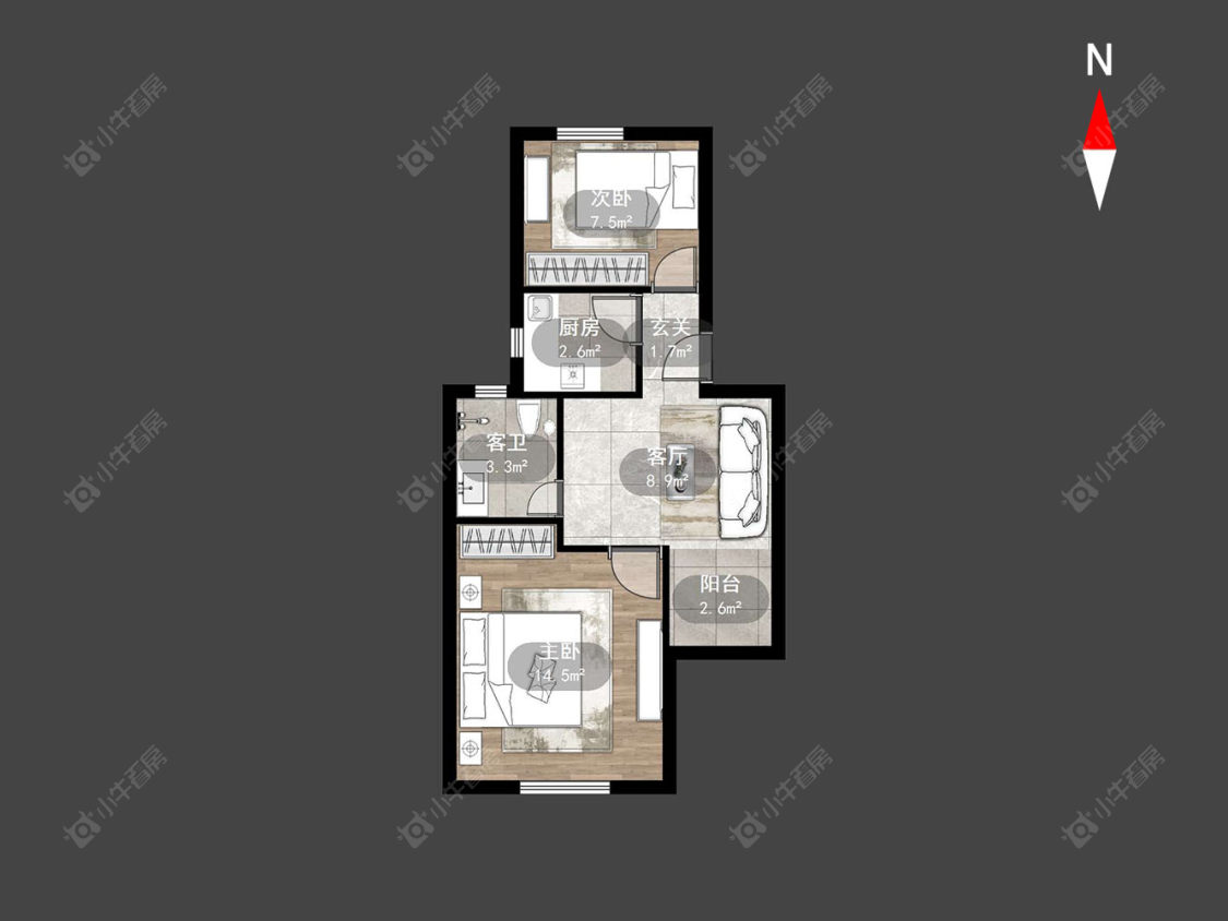 常州翠竹新村南区在售二手房房源户型图_小牛看房