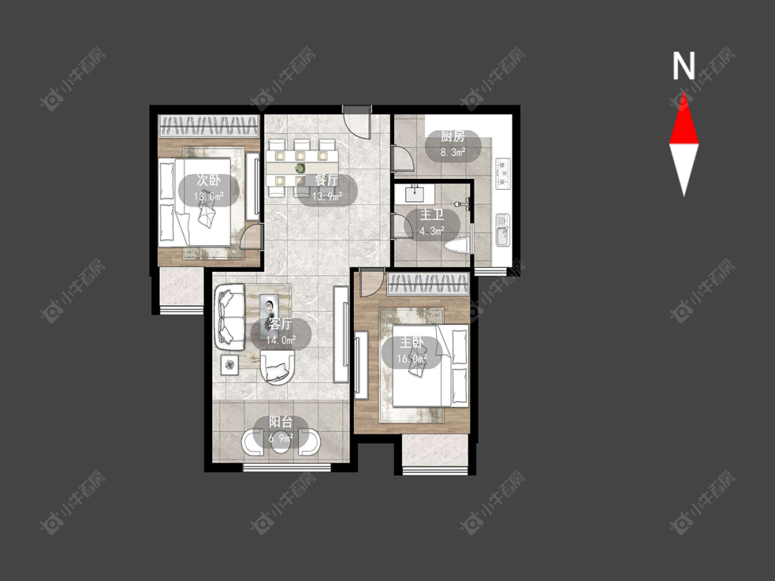 常州典雅花园在售二手房源户型图_小牛看房