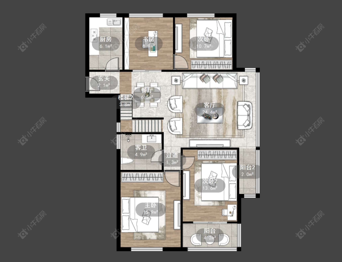 常州西瑶苑在售二手房源户型图_小牛看房