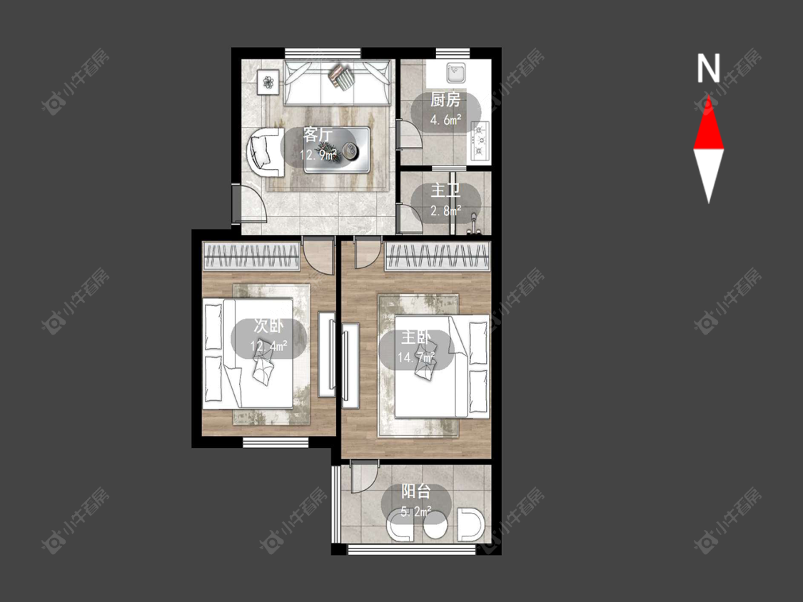 常州兰翔新村在售二手房源户型图_小牛看房