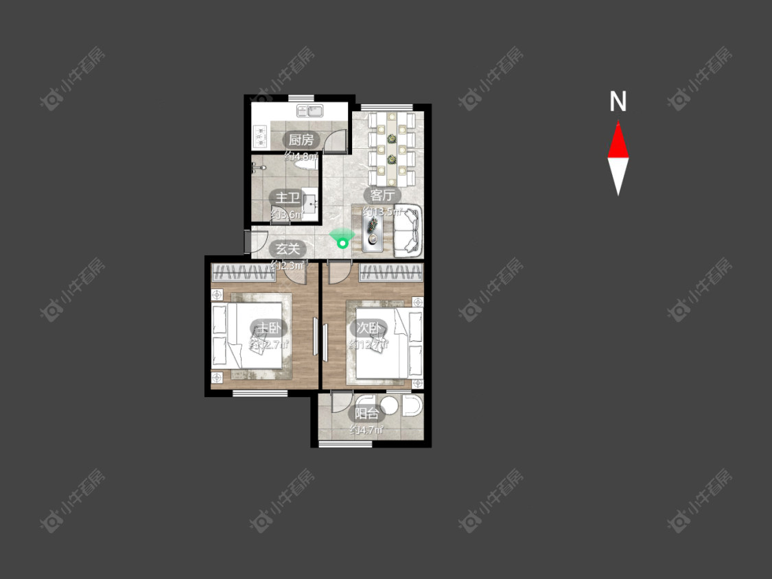 兰翔二村房源户型图 常州兰翔二村在售二手房源户型图_小牛看房