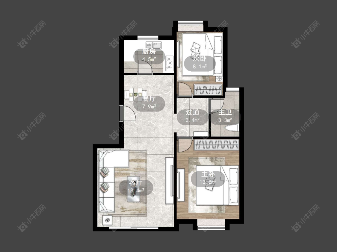 丹阳欧洲城在售二手房源户型图_小牛看房