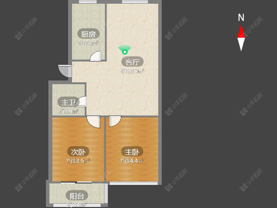 常州荆川里在售二手房源户型图_小牛看房