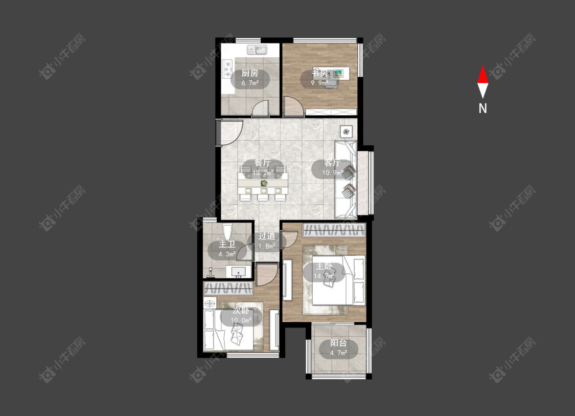 常州丰臣南郡在售二手房源户型图_小牛看房