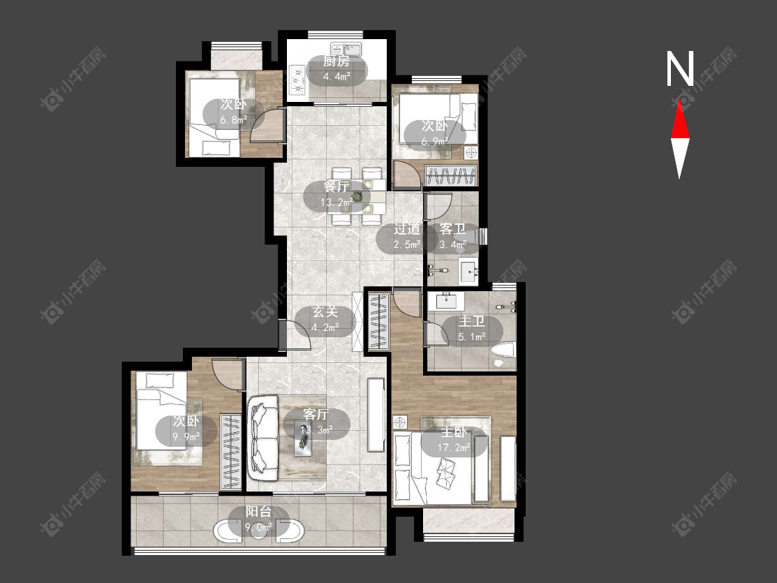 常州衡麓世家在售二手房源户型图_小牛看房