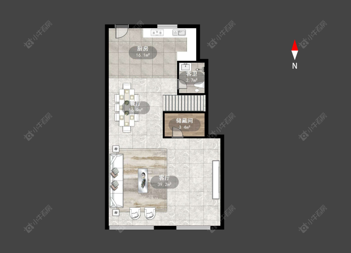 常州金谷公寓在售二手房源户型图_小牛看房