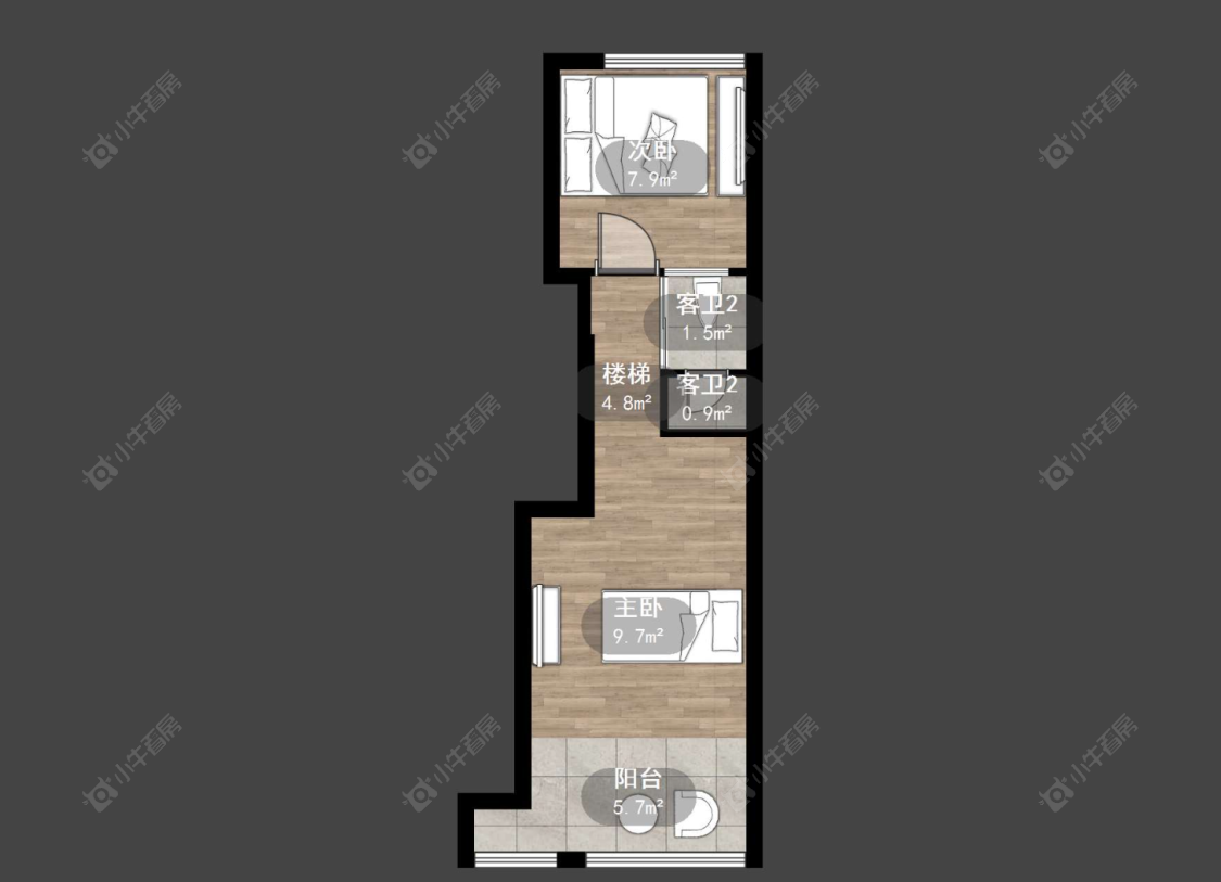 常州新龙江城市广场在售二手房源户型图_小牛看房