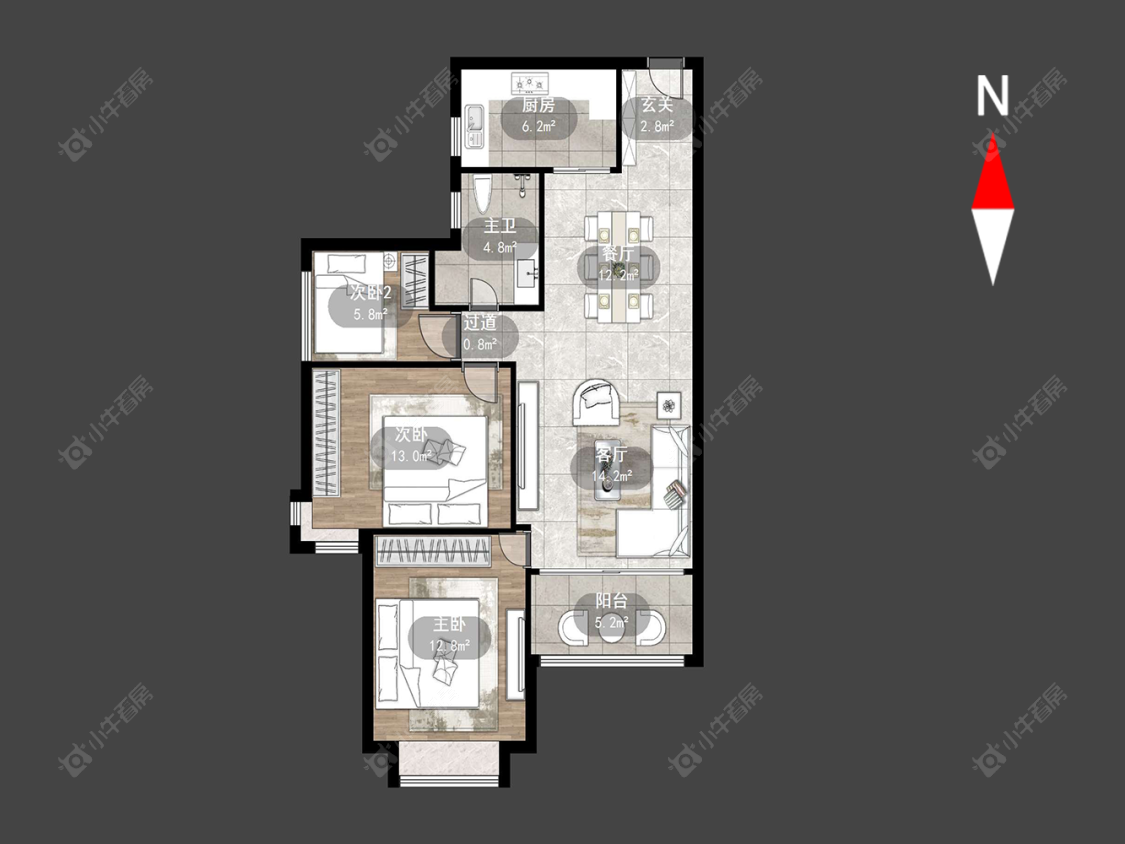 常州雅居乐星河湾在售二手房源户型图_小牛看房