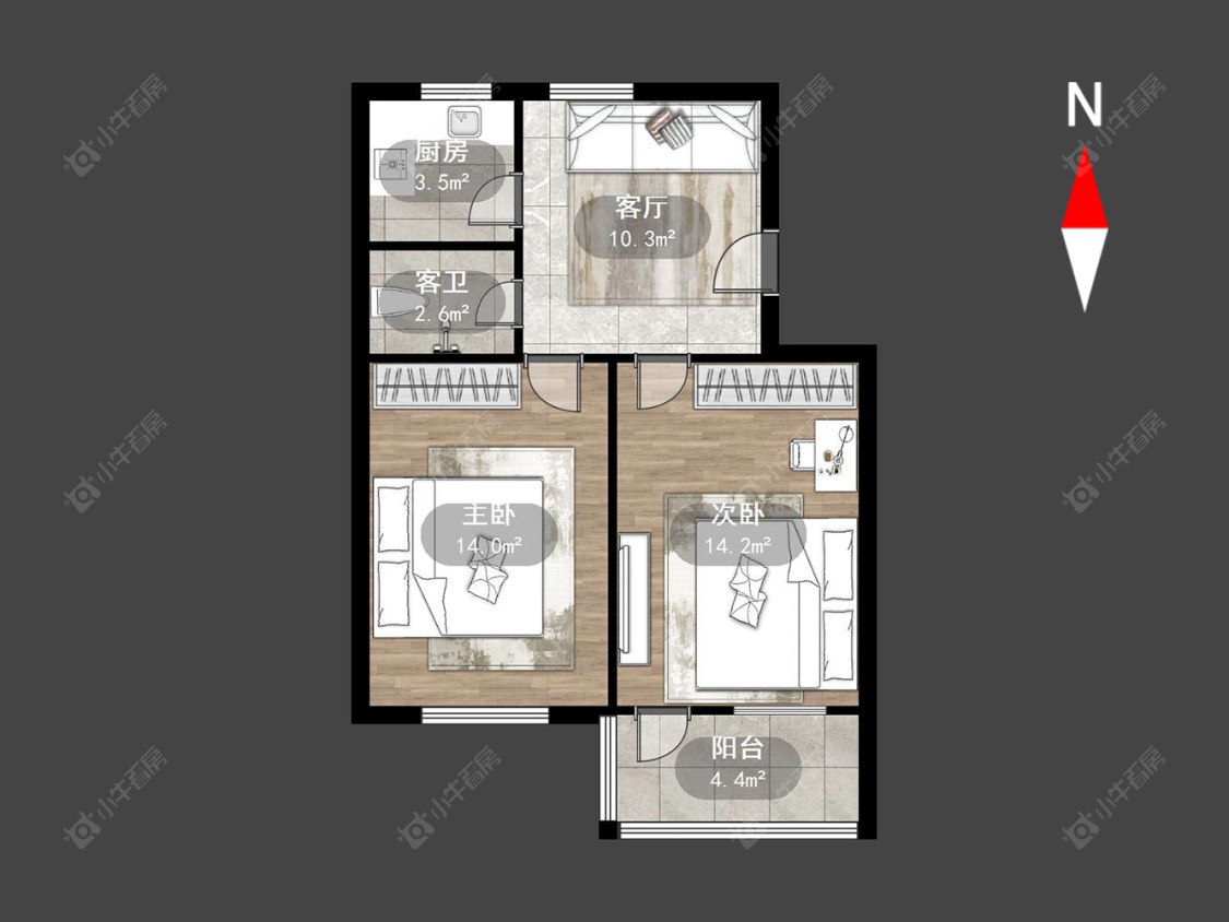 常州勤业一二三村在售二手房源户型图_小牛看房