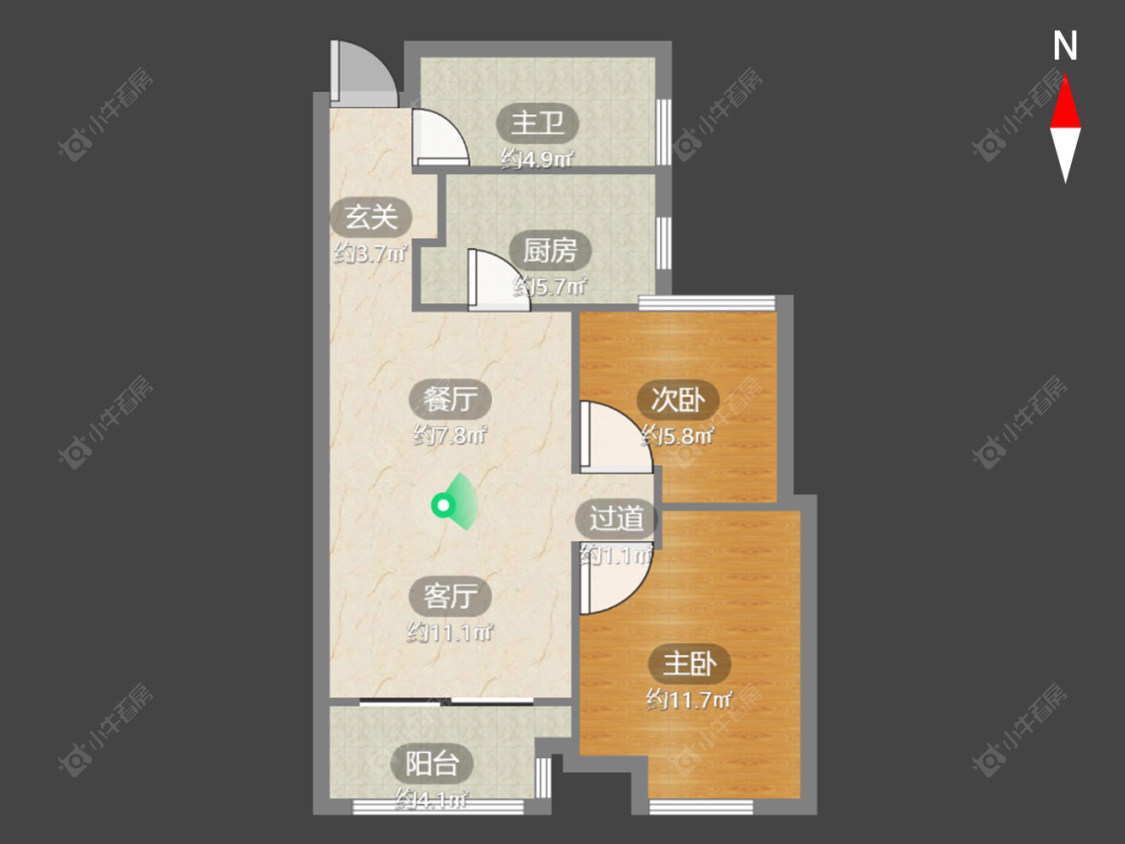 湖港名城房源户型图 常州湖港名城在售二手房源户型图_小牛看房